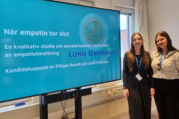 Julia Zielinska och Filippa Bexell